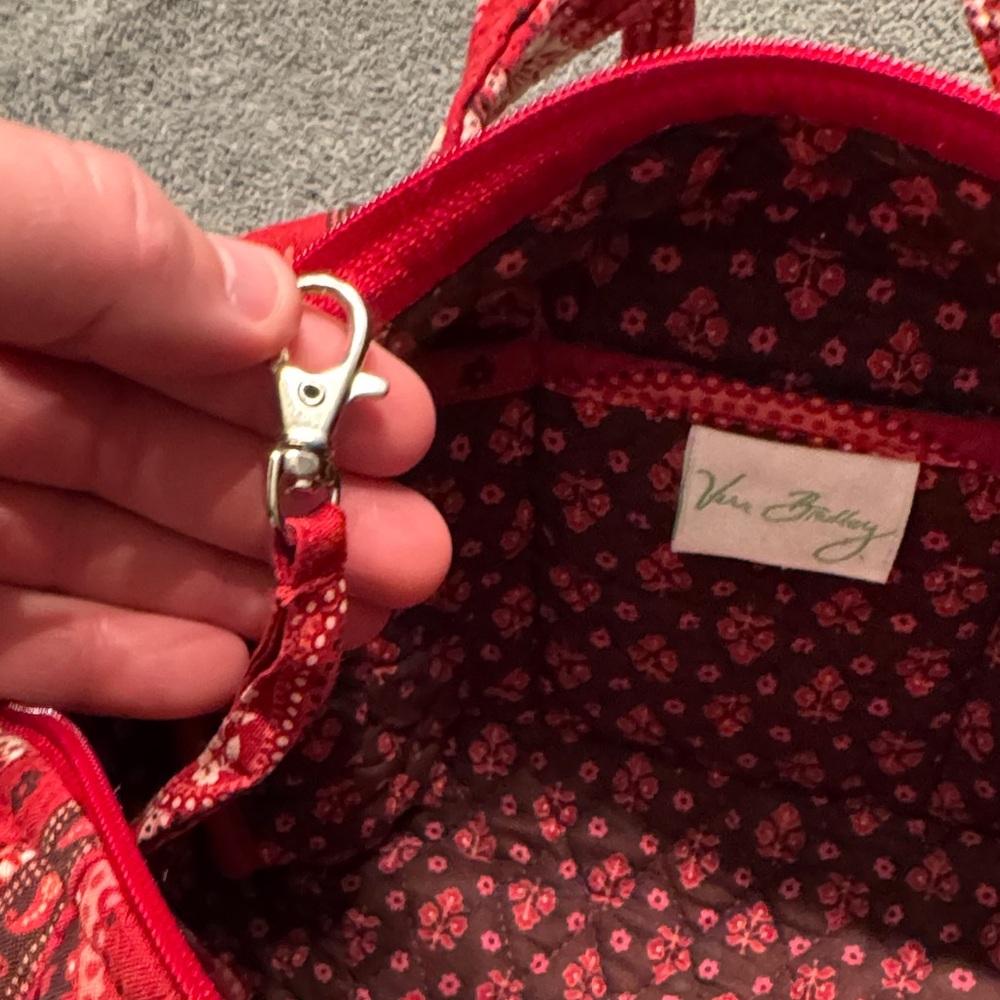 Vintage Vera Bradley Red Paisley Pursehandbag - Picture 6 of 8